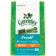 Greenies Petite FRESH MINT 340gm 20 treats per pack