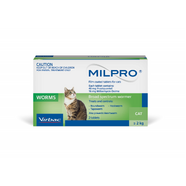 Milpro Broad Spectrum Wormer for Cats 2-8kg 2 Pack